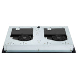 Placa de inducción HORIZONTAL de 2 quemadores de 20 pulgadas Equator, 9 niveles de potencia, empotrable/independiente, 110V