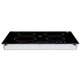 Parrilla de inducción Equator de 24 pulgadas empotrable de 4 quemadores, 9 niveles, POWER BOOST, 220V