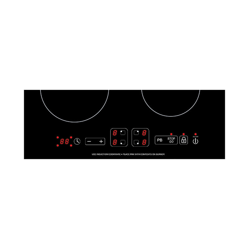 Parrilla de inducción Equator de 24 pulgadas empotrable de 4 quemadores, 9 niveles, POWER BOOST, 220V