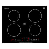 Parrilla de inducción Equator de 24 pulgadas empotrable de 4 quemadores, 9 niveles, POWER BOOST, 220V