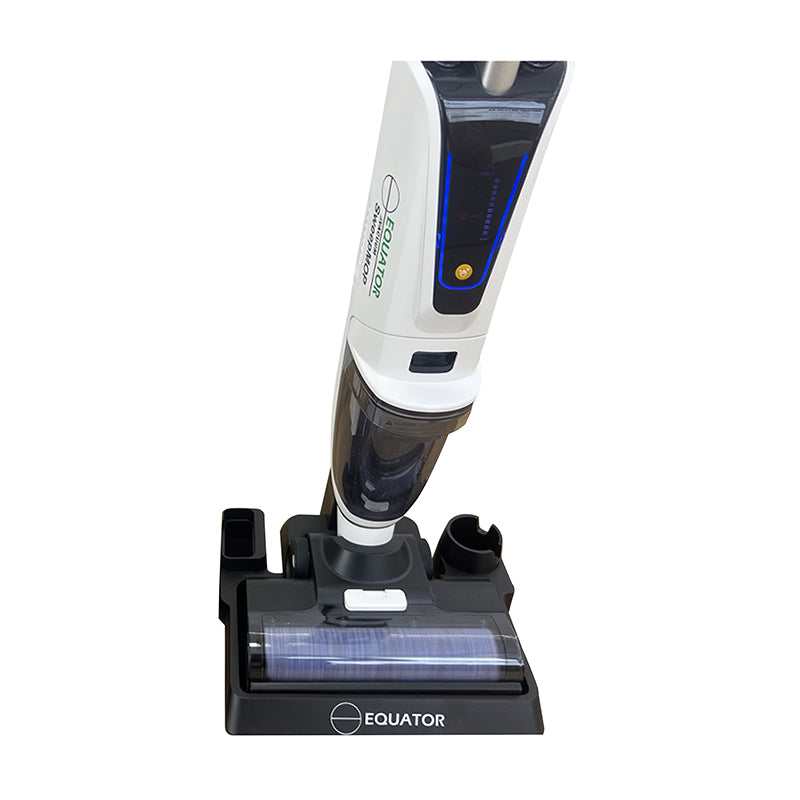 Aspiradora, barredora y fregadora 3 en 1 Equator Smart para suelos y alfombras, autolimpiante, con aviso por voz, 8 lbs