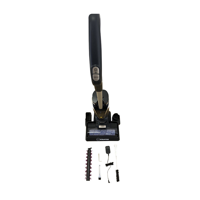 Aspiradora, barredora y fregadora 3 en 1 Equator Smart para suelos y alfombras, autolimpiante, con aviso por voz, 8 lbs