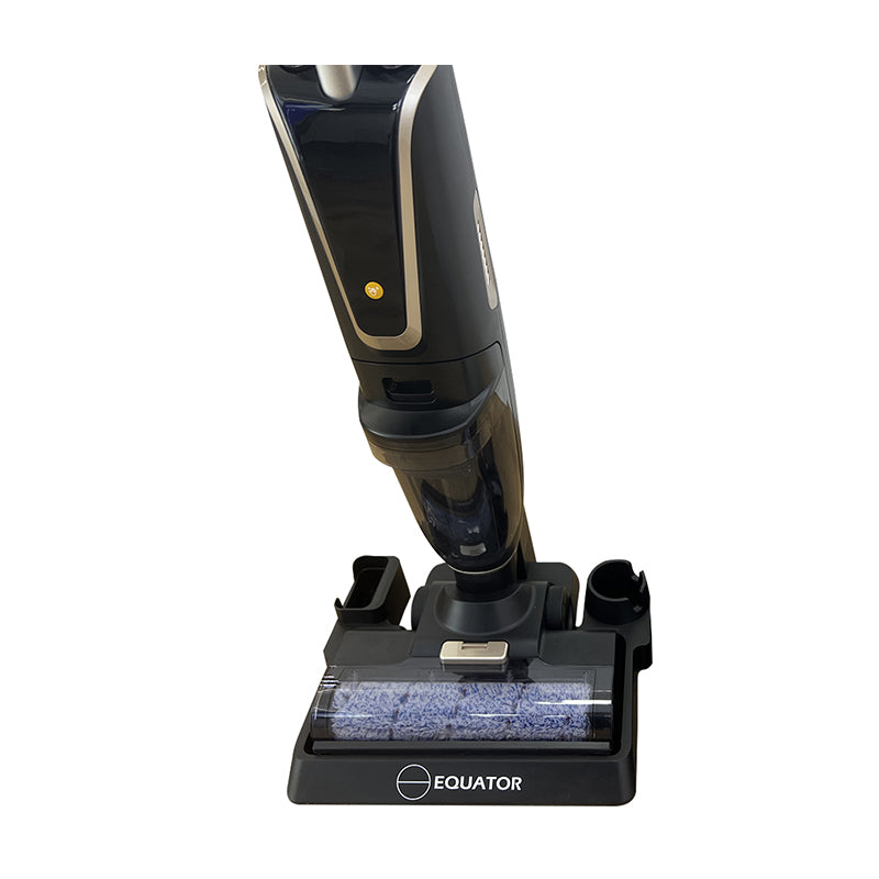 Aspiradora, barredora y fregadora 3 en 1 Equator Smart para suelos y alfombras, autolimpiante, con aviso por voz, 8 lbs