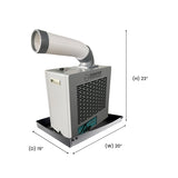 Equator 7000 BTU OUTDOOR AIR-CONDITIONER Portable 110V + Drip Pan Pump Kit