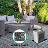 Equator 7000 BTU OUTDOOR AIR-CONDITIONER Portable 110V + Drip Pan Pump Kit