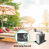Equator 7000 BTU OUTDOOR AIR-CONDITIONER Portable 110V + Drip Pan Pump Kit