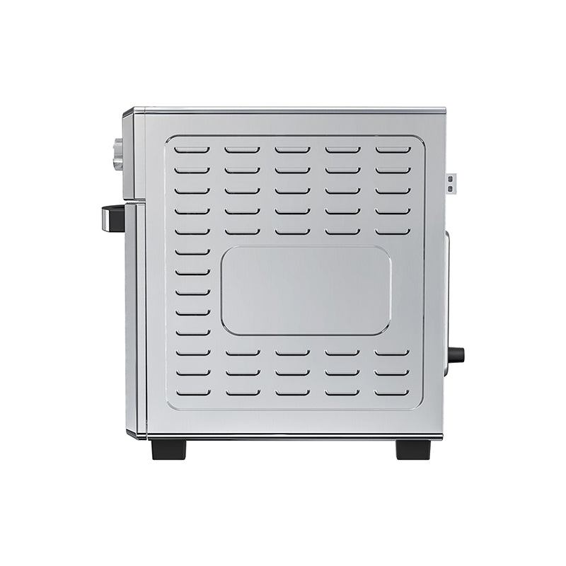 Friteuse à air chaud Equator 5-en-1 pour comptoir + convection + pizza + gril + déshydrateur, acier inoxydable
