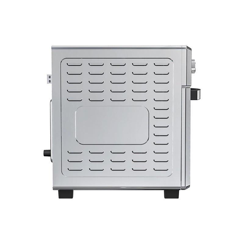 Friteuse à air chaud Equator 5-en-1 pour comptoir + convection + pizza + gril + déshydrateur, acier inoxydable