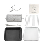 Friteuse à air chaud Equator 5-en-1 pour comptoir + convection + pizza + gril + déshydrateur, acier inoxydable