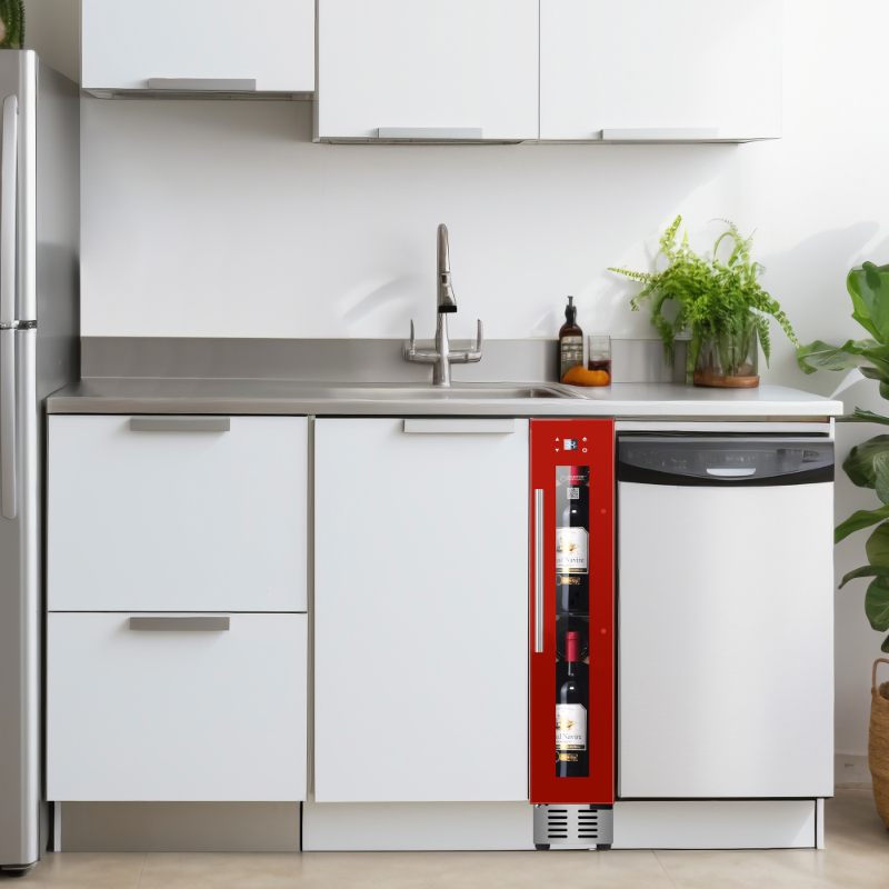Equator 9 Bottles Wine Refrigerator 1-Zone Freestanding/Builtin 7 Color LED 110V