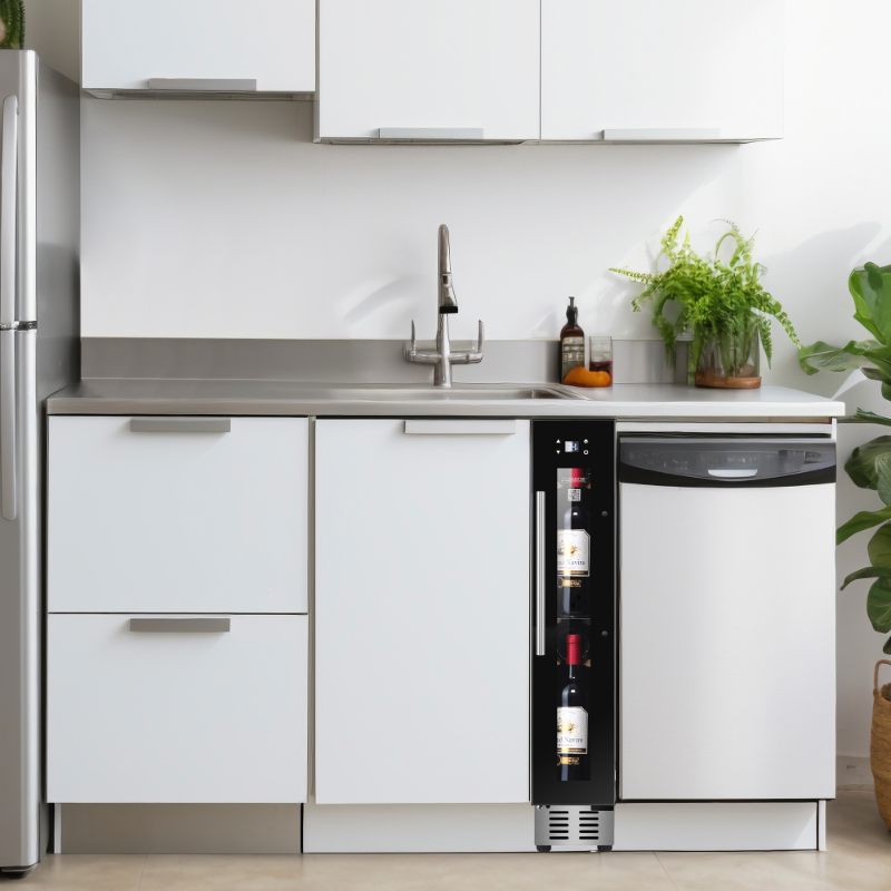 Equator 9 Bottles Wine Refrigerator 1-Zone Freestanding/Builtin 7 Color LED 110V