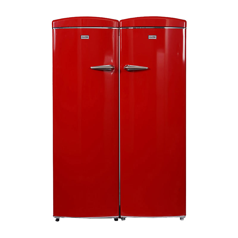 Ensemble réfrigérateur rétro Conserv 24 po 11 pi³ + congélateur vertical 8,3 pi³ 110 V