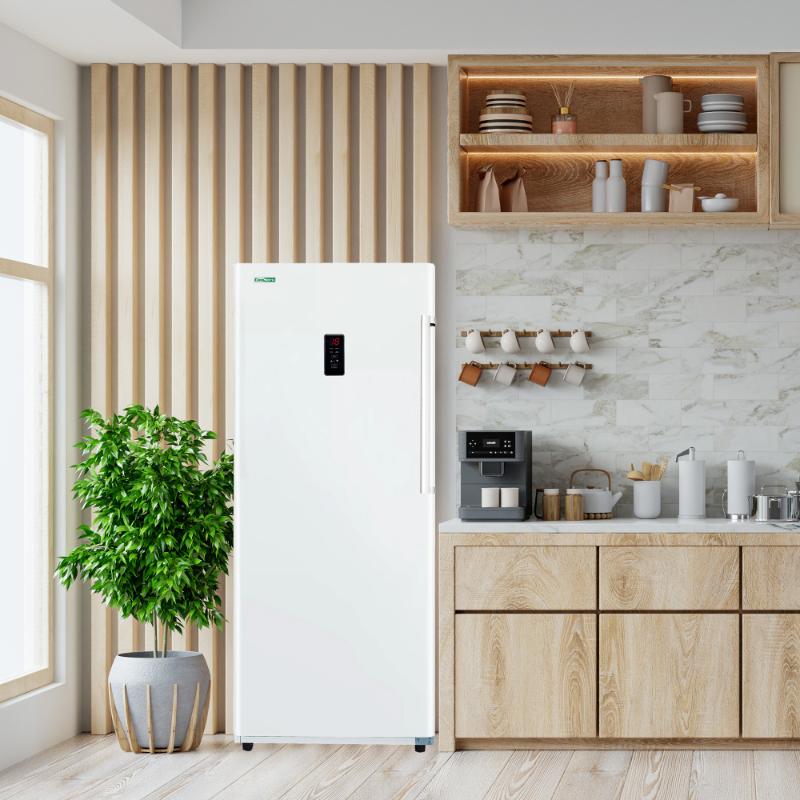 Congelador vertical Conserv de 17 pies cúbicos, CONVERTIBLE A REFRIGERADOR, apto para garaje, certificado Energy Star, 28 pulgadas de ancho, 110 V