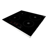 Equator 24 inch Electric Hybrid CERAMIC-INDUCTION 4 Burner Cooktop 9 Power 220V