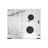 Equator 24 inch Electric Hybrid CERAMIC-INDUCTION 4 Burner Cooktop 9 Power 220V