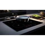 Equator 24 inch Electric Hybrid CERAMIC-INDUCTION 4 Burner Cooktop 9 Power 220V