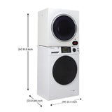PRO PET Pack Stackable 1.6cf Washer+3.5cf Dryer+PET Groomer+PET Air Purifier/Hum