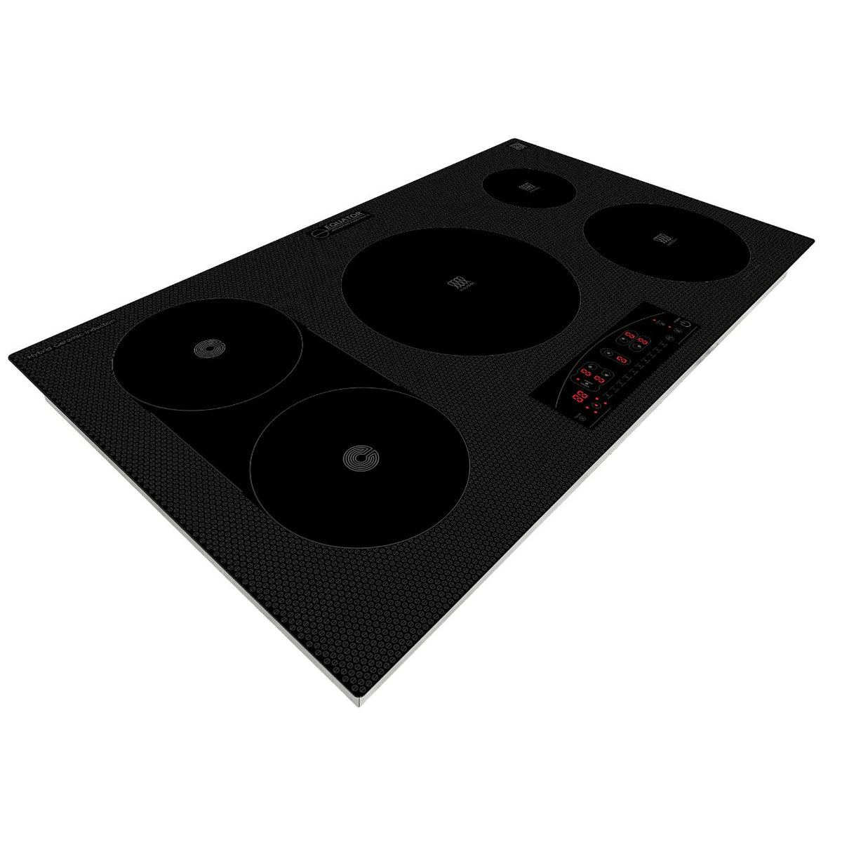 Equator Design 36 inch Electric Hybrid CERAMIC-INDUCTION 5 Burner Cooktop 220V