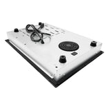 Equator 120V 20 inch 1 Induction and 1 Ceramic Electric Hybrid Cooktop, Black