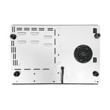 Equator 120V 20 inch 1 Induction and 1 Ceramic Electric Hybrid Cooktop, Black