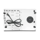 Equator 120V 20 inch 1 Induction and 1 Ceramic Electric Hybrid Cooktop, Black