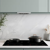 Equator 120V 20 inch 1 Induction and 1 Ceramic Electric Hybrid Cooktop, Black