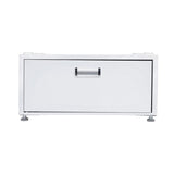 Pedestal para lavandería Equator de 24 pulgadas, 11 pulgadas de alto + cajón de almacenamiento extraíble y patas ajustables