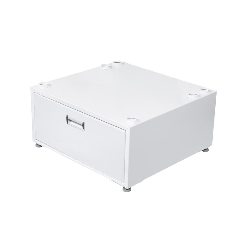 Pedestal para lavandería Equator de 24 pulgadas, 11 pulgadas de alto + cajón de almacenamiento extraíble y patas ajustables