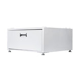 Pedestal para lavandería Equator de 24 pulgadas, 11 pulgadas de alto + cajón de almacenamiento extraíble y patas ajustables