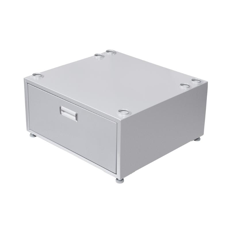 Pedestal para lavandería Equator de 24 pulgadas, 11 pulgadas de alto + cajón de almacenamiento extraíble y patas ajustables