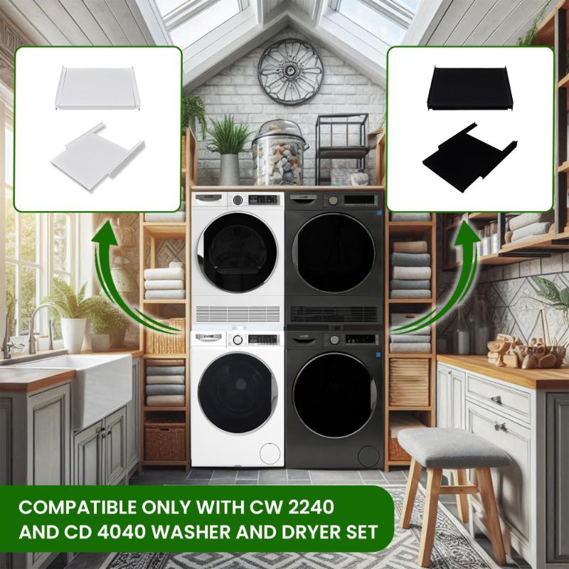 Conserv Washer and Dryer Stacking Kit with Shelf SPACE SAVING