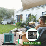 Equator 3-in-1 OUTDOOR AC+HEATER+FAN 9000 BTU 110V w/Wheels 110V + Drip Pan + Pump