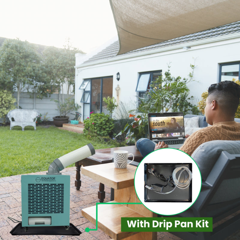 Equator 3-in-1 OUTDOOR AC+HEATER+FAN 9000 BTU 110V w/Wheels 110V + Drip Pan + Pump