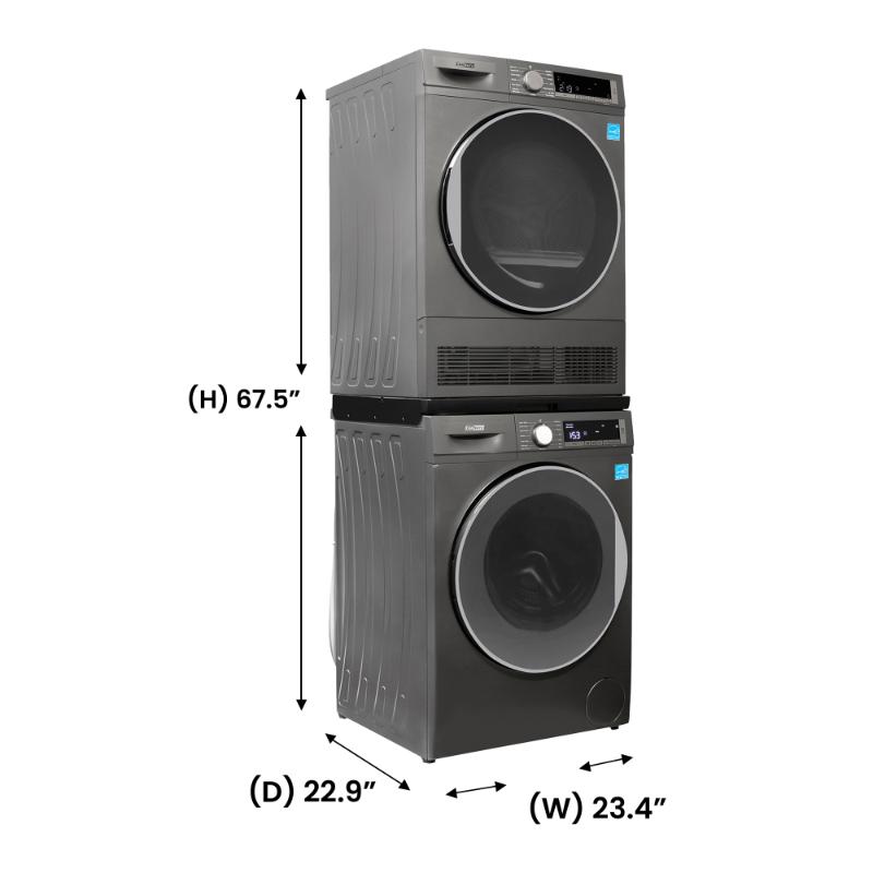 Lavadora Conserv Luxe de 2.2 pies cúbicos 110V + Secadora de condensación de 4 pies cúbicos 220V, garantía de 2 años