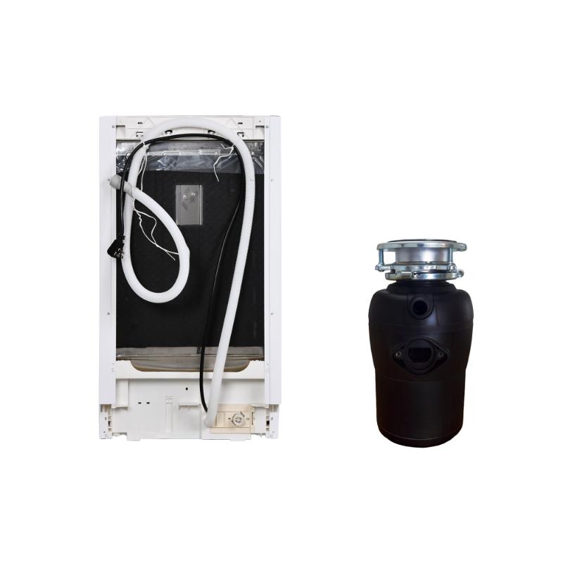 18 in Dishwasher 10 place QUIET 110V E-Star ADA+3/4 HP Garbage Disposer -- White