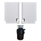 18 in Dishwasher 10 place QUIET 110V E-Star ADA+3/4 HP Garbage Disposer -- White