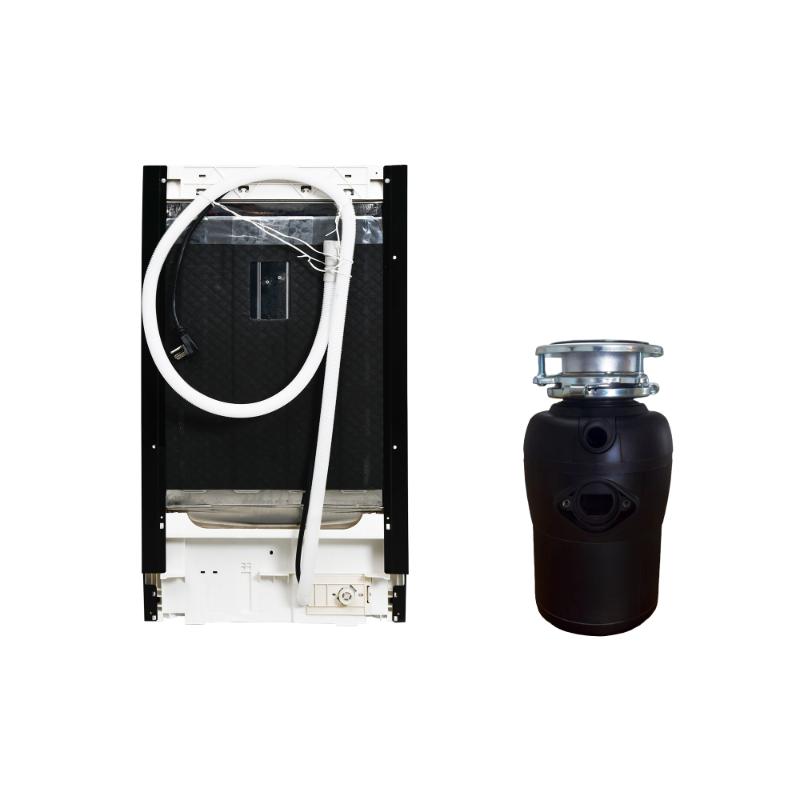 18 in Dishwasher 10 place QUIET 110V E-Star ADA+3/4 HP Garbage Disposer -- White