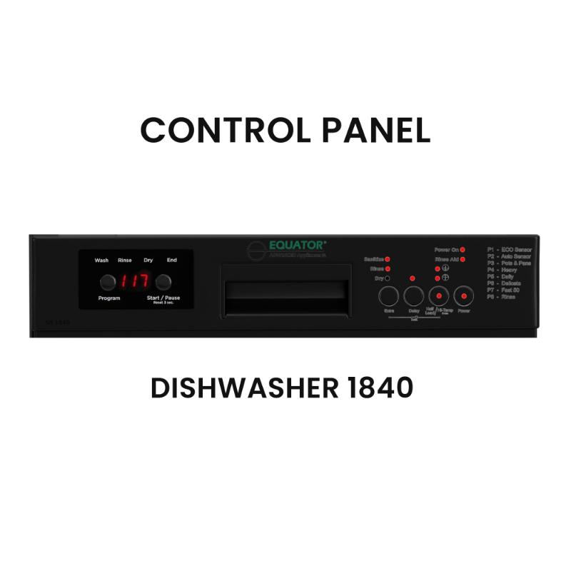 18 in Dishwasher 10 place QUIET 110V E-Star ADA+3/4 HP Garbage Disposer -- White