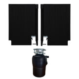 18 in Dishwasher 10 place QUIET 110V E-Star ADA+3/4 HP Garbage Disposer -- White