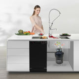 18 in Dishwasher 10 place QUIET 110V E-Star ADA+3/4 HP Garbage Disposer -- White