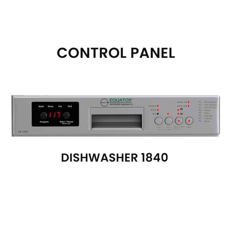 18 in Dishwasher 10 place QUIET 110V E-Star ADA+3/4 HP Garbage Disposer -- White