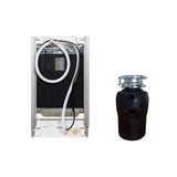 18 in Dishwasher 10 place QUIET 110V E-Star ADA+3/4 HP Garbage Disposer -- White
