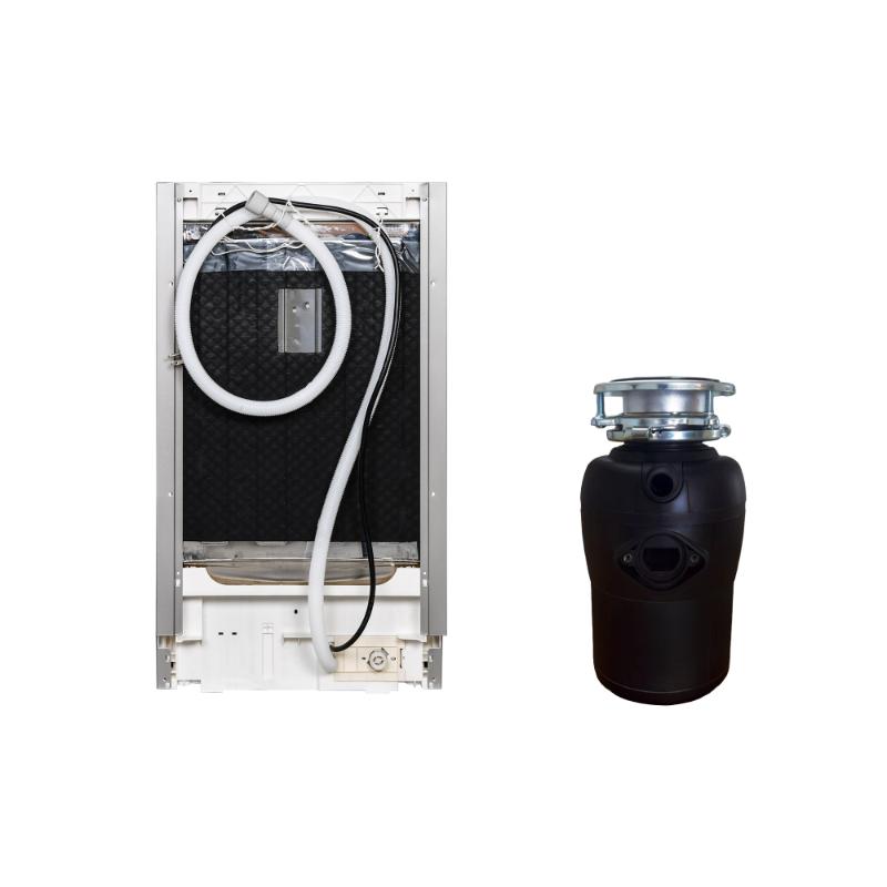 18 in Dishwasher 10 place QUIET 110V E-Star ADA+3/4 HP Garbage Disposer -- White