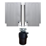 18 in Dishwasher 10 place QUIET 110V E-Star ADA+3/4 HP Garbage Disposer -- White