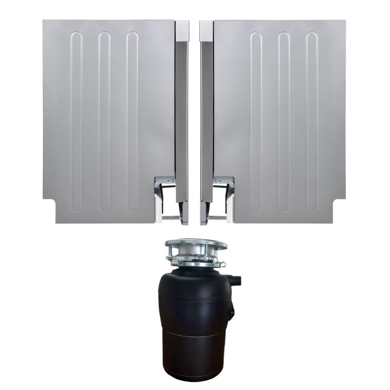 18 in Dishwasher 10 place QUIET 110V E-Star ADA+3/4 HP Garbage Disposer -- White