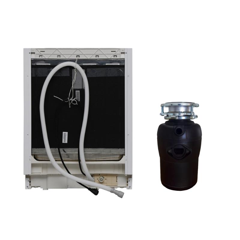 24 in Dishwasher 14 place + 3/4 HP Garbage Disposer QUIET 51dB 110V E-Star ADA -- White