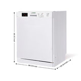 24 in Dishwasher 14 place + 3/4 HP Garbage Disposer QUIET 51dB 110V E-Star ADA -- White