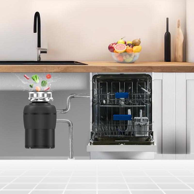 24 in Dishwasher 14 place + 3/4 HP Garbage Disposer QUIET 51dB 110V E-Star ADA -- White