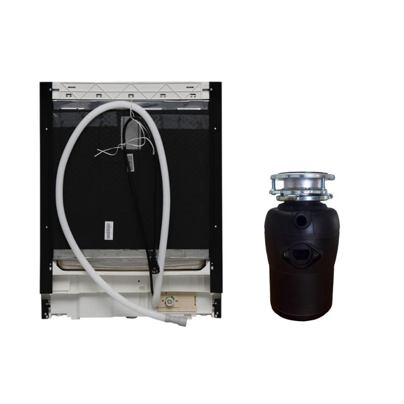 24 in Dishwasher 14 place + 3/4 HP Garbage Disposer QUIET 51dB 110V E-Star ADA -- White