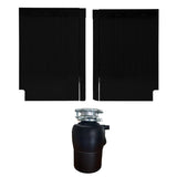 24 in Dishwasher 14 place + 3/4 HP Garbage Disposer QUIET 51dB 110V E-Star ADA -- White